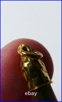 Ancien Stylo porte-mine en OR massif 18k gold pen ART NOUVEAU gui mistletoe Ancien Stylo porte-mine en OR massif 18k gold pen ART NOUVEAU gui mistletoe