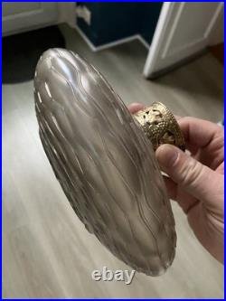 Ancien Vase Aplati Verre irisé Loetz Kralik Bohême Art nouveau