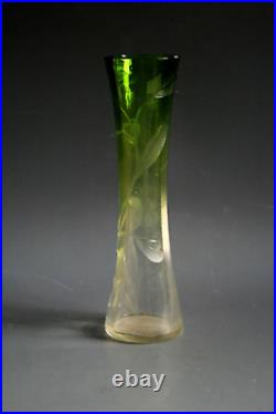 Ancien Vase Art Nouveau Moser Glass