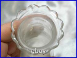 Ancien Vase Bouquetier Porte Bouquet Metal Argente Cristal Taille Art Nouveau Ancien Vase Bouquetier Porte Bouquet Metal Argente Cristal Taille Art Nouveau