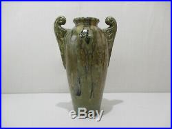 Ancien Vase En Gres Reflex A Labaune Digoin Art Nouveau Jugendstil