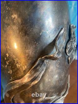 Ancien Vase en étain, rare, Metal Juventa Prima époque art nouveau. Vers 1900 Ancien Vase en étain, rare, Metal Juventa Prima époque art nouveau. Vers 1900