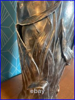 Ancien Vase en étain, rare, Metal Juventa Prima époque art nouveau. Vers 1900 Ancien Vase en étain, rare, Metal Juventa Prima époque art nouveau. Vers 1900