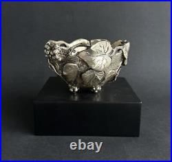 Ancien bol vigne argent massif sterling silver Italy ATTILIO DE LUCA art nouveau Ancien bol vigne argent massif sterling silver Italy ATTILIO DE LUCA art nouveau