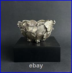 Ancien bol vigne argent massif sterling silver Italy ATTILIO DE LUCA art nouveau Ancien bol vigne argent massif sterling silver Italy ATTILIO DE LUCA art nouveau
