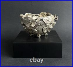 Ancien bol vigne argent massif sterling silver Italy ATTILIO DE LUCA art nouveau Ancien bol vigne argent massif sterling silver Italy ATTILIO DE LUCA art nouveau