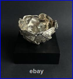Ancien bol vigne argent massif sterling silver Italy ATTILIO DE LUCA art nouveau Ancien bol vigne argent massif sterling silver Italy ATTILIO DE LUCA art nouveau