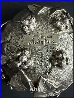 Ancien bol vigne argent massif sterling silver Italy ATTILIO DE LUCA art nouveau Ancien bol vigne argent massif sterling silver Italy ATTILIO DE LUCA art nouveau