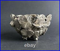 Ancien bol vigne argent massif sterling silver Italy ATTILIO DE LUCA art nouveau Ancien bol vigne argent massif sterling silver Italy ATTILIO DE LUCA art nouveau