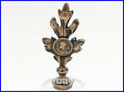 Ancien cachet tampon en bronze Vierge par LUCIEN COUDRAY (1864-1932)