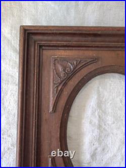 Ancien cadre art nouveau feuillure 24 cm x 19 frame photo gravure peinture