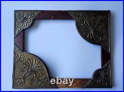 Ancien cadre bois art nouveau ovale feuillure 41 cm x 32 cm frame peinture photo