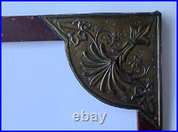 Ancien cadre bois art nouveau ovale feuillure 41 cm x 32 cm frame peinture photo