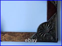 Ancien cadre bois art nouveau ovale feuillure 41 cm x 32 cm frame peinture photo