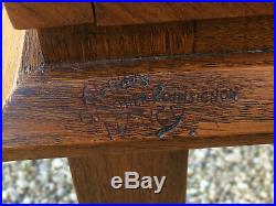 Ancien chevet meuble signé Gauthier Poinsignon Nancy époque Majorelle Mucha