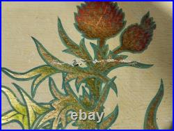 Ancien coffret nécessaire toilette chaussures DUPONT art nouveau chardon peint