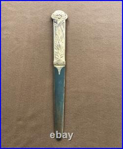 Ancien coupe papier / ouvre lettre ART NOUVEAU en bronze doré signé A. SADOUX