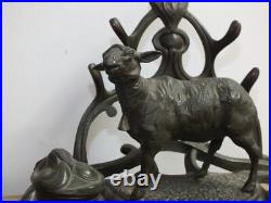 + Ancien encrier double Art Nouveau signé Nicolas Vidal, animalier mouton + + Ancien encrier double Art Nouveau signé Nicolas Vidal, animalier mouton +