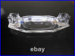 Ancien encrier double cristal Baccarat Art Nouveau Déco Moderniste design Adnet
