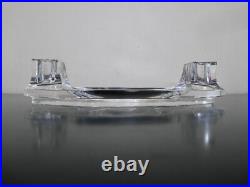 Ancien encrier double cristal Baccarat Art Nouveau Déco Moderniste design Adnet