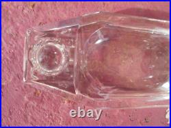 Ancien encrier double cristal Baccarat Art Nouveau Déco Moderniste design Adnet