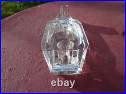Ancien encrier double cristal Baccarat Art Nouveau Déco Moderniste design Adnet