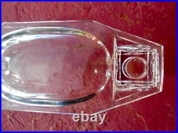 Ancien encrier double cristal Baccarat Art Nouveau Déco Moderniste design Adnet
