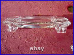 Ancien encrier double cristal Baccarat Art Nouveau Déco Moderniste design Adnet