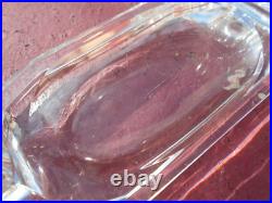 Ancien encrier double cristal Baccarat Art Nouveau Déco Moderniste design Adnet
