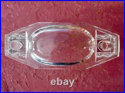 Ancien encrier double cristal Baccarat Art Nouveau Déco Moderniste design Adnet
