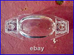 Ancien encrier double cristal Baccarat Art Nouveau Déco Moderniste design Adnet