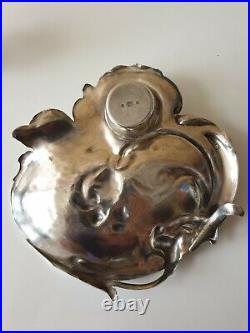 Ancien encrier métal inkwell inkstand tintenfass WMF art nouveau jugendstil