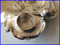 Ancien encrier métal inkwell inkstand tintenfass WMF art nouveau jugendstil