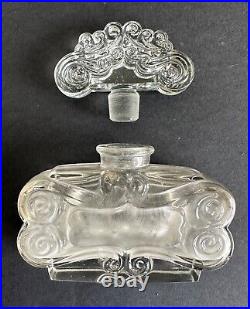 Ancien flacon de parfum cristal art nouveau Rival Paris Huis clos belle de jour