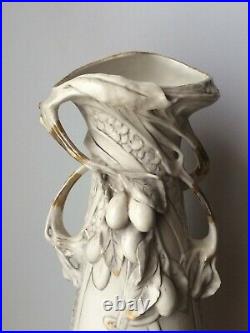 Ancien grand vase Royal Dux Bohémia Art nouveau 1900