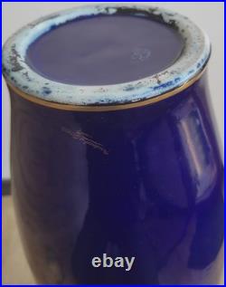 Ancien grand vase signé Gustave Hash Hache porcelaine ART NOUVEAU Tours 1900