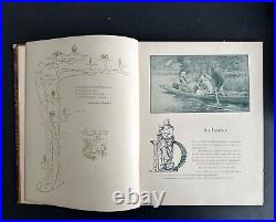 Ancien livre Chés Hortillonages 1900 Edouard David Art Nouveau floral Amiens Ancien livre Chés Hortillonages 1900 Edouard David Art Nouveau floral Amiens