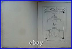 Ancien livre catalogue Noizeux serrurerie d'art métallique Art Nouveau fer forgé