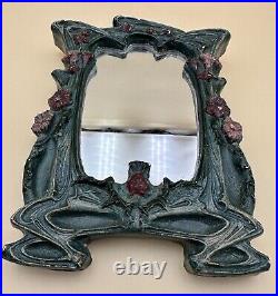 Ancien miroir en plâtre Art Nouveau dans le goût de Guimard
