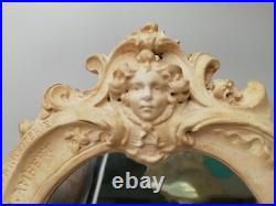 Ancien miroir publicitaire époque Art Nouveau Horlogerie- Bijouterie M. LAMBERT Ancien miroir publicitaire époque Art Nouveau Horlogerie- Bijouterie M. LAMBERT
