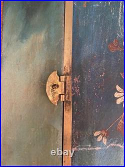 Ancien miroir triptyque, art nouveau, décors Japonisant, XIXème 1876, en bois Ancien miroir triptyque, art nouveau, décors Japonisant, XIXème 1876, en bois