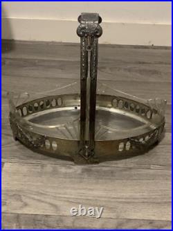 Ancien panier centre de table au belier Art Nouveau 1900