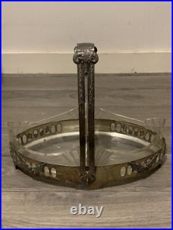 Ancien panier centre de table au belier Art Nouveau 1900