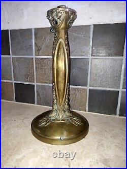 Ancien pied de lampe Art Deco / Art Nouveau en Bronze, à electrifier