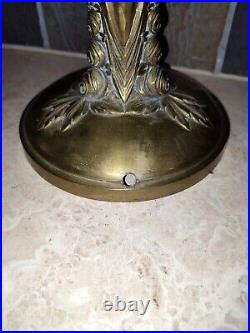 Ancien pied de lampe Art Deco / Art Nouveau en Bronze, à electrifier