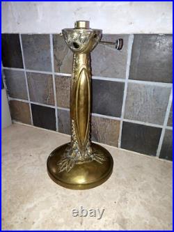 Ancien pied de lampe Art Deco / Art Nouveau en Bronze, à electrifier