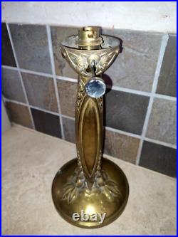 Ancien pied de lampe Art Deco / Art Nouveau en Bronze, à electrifier