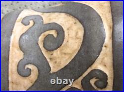 Ancien pied de lampe terre cuite savoie art nouveau deco