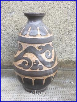 Ancien pied de lampe terre cuite savoie art nouveau deco