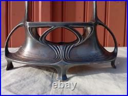 Ancien porte condiments huile/vinaigre art nouveau 1900 JUVENTA PRIMA METAL